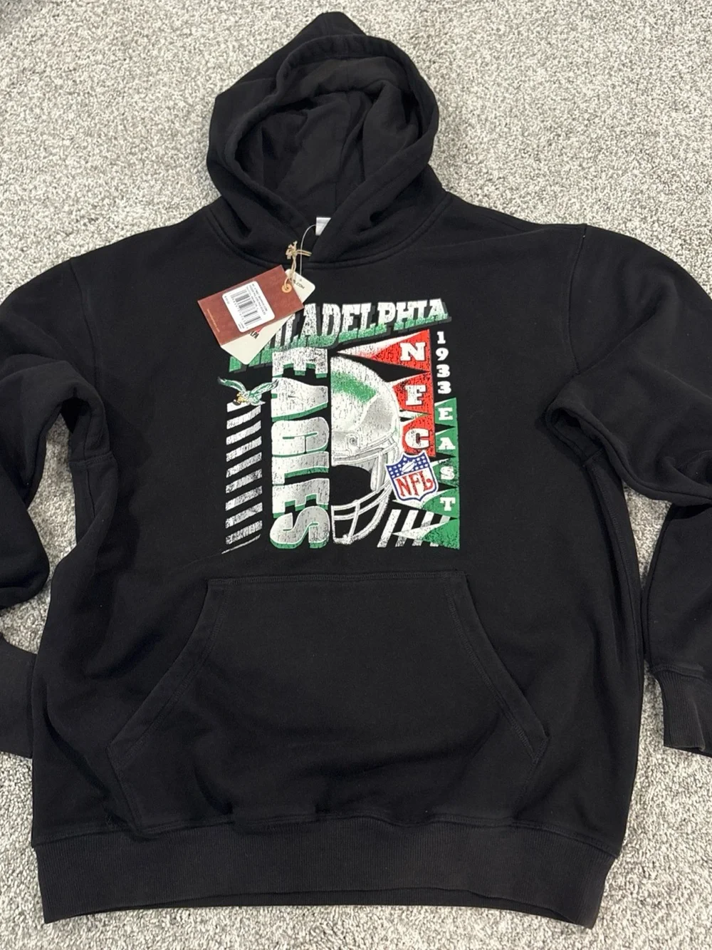 Mitchell & Ness Black Philadelphia Eagles Graphic Hoodie